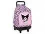 Safta Mochila Kuromi con Ruedas Extensible, Grande, Dimensiones 45x33x22 cm