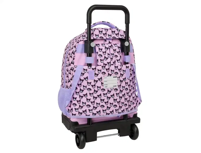 Safta Mochila Kuromi con Ruedas Extensible, Grande, Dimensiones 45x33x22 cm