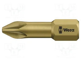 WERA Punta de destornillador Pozidriv® PZ2 de 1/4 pulgada