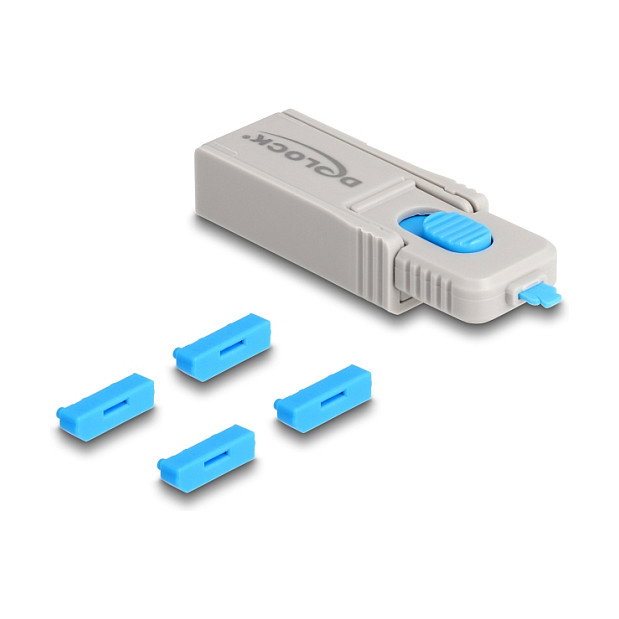 DeLOCK Juego de 4 Bloqueadores para Puertos DisplayPort con Herramienta DeLOCK Juego de 4 Bloqueadores para Puertos DisplayPort con Herramienta