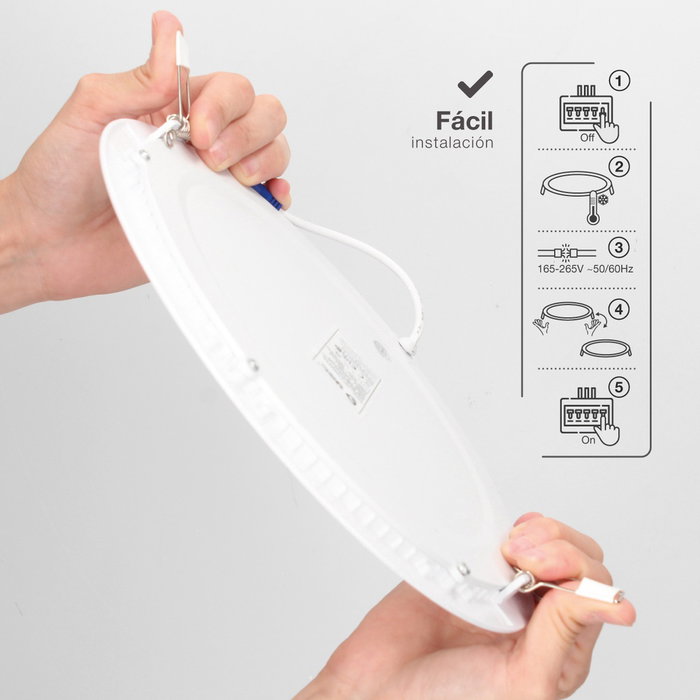 GSC Evolution Downlight empotrable LED redondo Lonbo 20W 4200K Blanco