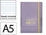 Antartik Cuaderno A5 Tapa Blanda Hojas Rayadas Morado y Amarillo, 80 Hojas 80gr FSC con Gomilla y Bolsillo Antartik Cuaderno A5 Tapa Blanda Hojas Rayadas Morado y Amarillo, 80 Hojas 80gr FSC con Gomilla y Bolsillo