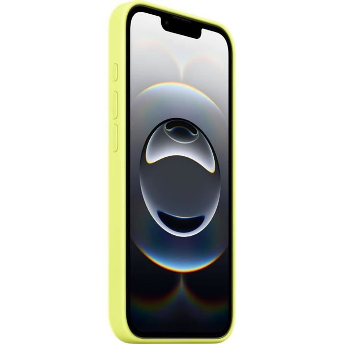Apple iPhone 16e Funda de silicona Amarillo neón