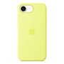 Apple iPhone 16e Funda de silicona Amarillo neón