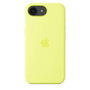 Apple iPhone 16e Funda de silicona Amarillo neón
