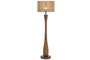 DKD Home Decor Lampara Pie Urban Marron Beige 40 x 141 x 40 cm Fibra E27 50W