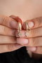 Heliophilia Silver NRZ999214 Pendientes de Plata de Ley 925 con Baño de Oro Rosa y Circonita