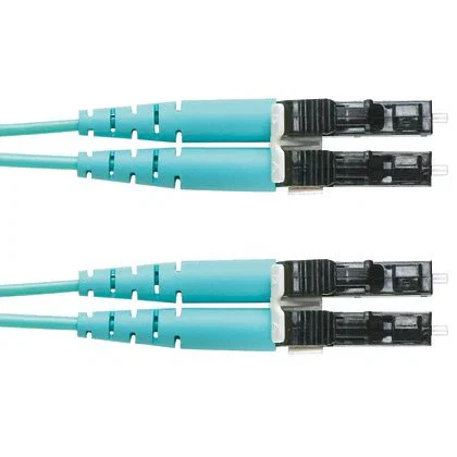 Panduit FZ2ELLNLNSNM001 Cable de Fibra Óptica e InfiniBand OM4 1 m LC-LC (Macho-Macho) Color Aguamarina