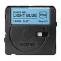 Brother BTAG-L31 Cinta de Etiquetas 12mm x 4m, Negro/Azul Claro, Compatible con PT-N10, PT-N20, PT-N25BT