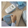 Brother BTAG-L31 Cinta de Etiquetas 12mm x 4m, Negro/Azul Claro, Compatible con PT-N10, PT-N20, PT-N25BT