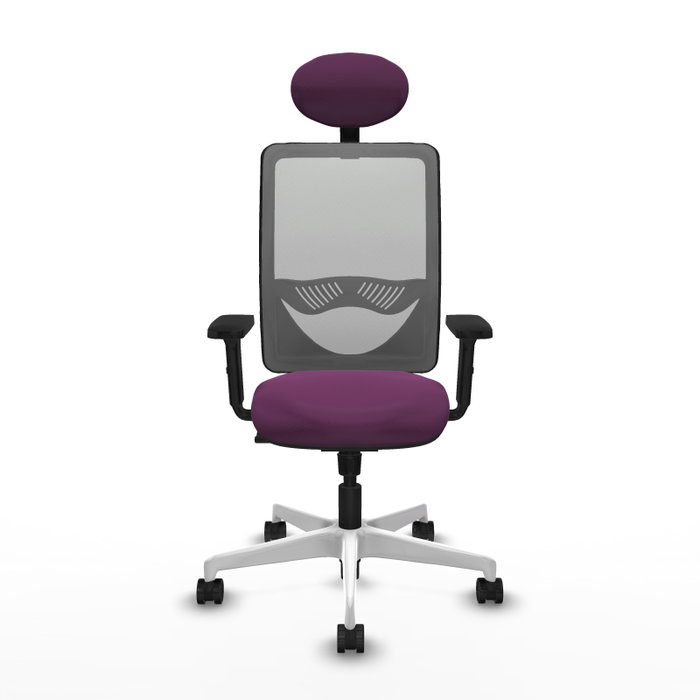 PIQUERAS Y CRESPO Silla de oficina Zulema con mecanismo Sincro, Morado y Gris PIQUERAS Y CRESPO Silla de oficina Zulema con mecanismo Sincro, Morado y Gris