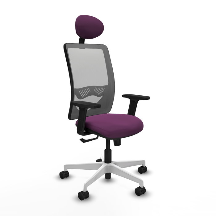 PIQUERAS Y CRESPO Silla de oficina Zulema con mecanismo Sincro, Morado y Gris PIQUERAS Y CRESPO Silla de oficina Zulema con mecanismo Sincro, Morado y Gris