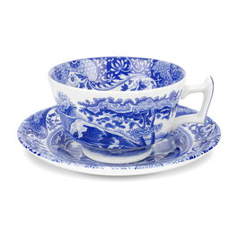 Spode Taza de Té con Plato Blue Italian 200 ml (4 Unidades)