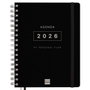 Finocam Agenda Tempus 16 Meses Septiembre 2025-Diciembre 2026 Negro
