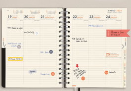 Finocam Agenda 16 Meses Septiembre 2025 Diciembre 2026 Tempus 4º 155x212 Semana Vista Vertical Negro 626600126