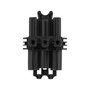 Bachmann 375.107 Bloque Terminal Wieland GST18, 1 Entrada / 2 Salidas con Posibilidad de Montaje, Color Negro