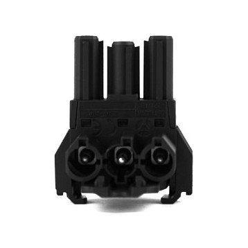 Bachmann Bloque de distribución WIELAND GST18 1xIn/2xOut Negro