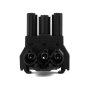 Bachmann Bloque de distribución WIELAND GST18 1xIn/2xOut Negro