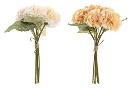 DKD Home Decor Ramo de Hortensias en Poliéster Surtido de 2 Colores