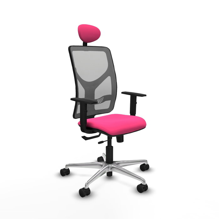 PIQUERAS Y CRESPO Silla de oficina Motilla con mecanismo Sincro/Traslack, Rosa y Gris PIQUERAS Y CRESPO Silla de oficina Motilla con mecanismo Sincro/Traslack, Rosa y Gris