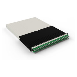 PATCHBOX Patchbox.one Kabeleinzugzugssystem 30RU/STP 1,8m Cat6a U/FTP PoE 24 Kassetten Kabel grün