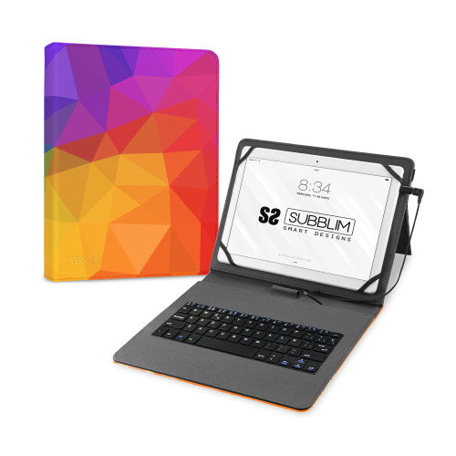 Subblim KEYTAB USB 11 pulgadas Funda con Teclado Triángulos