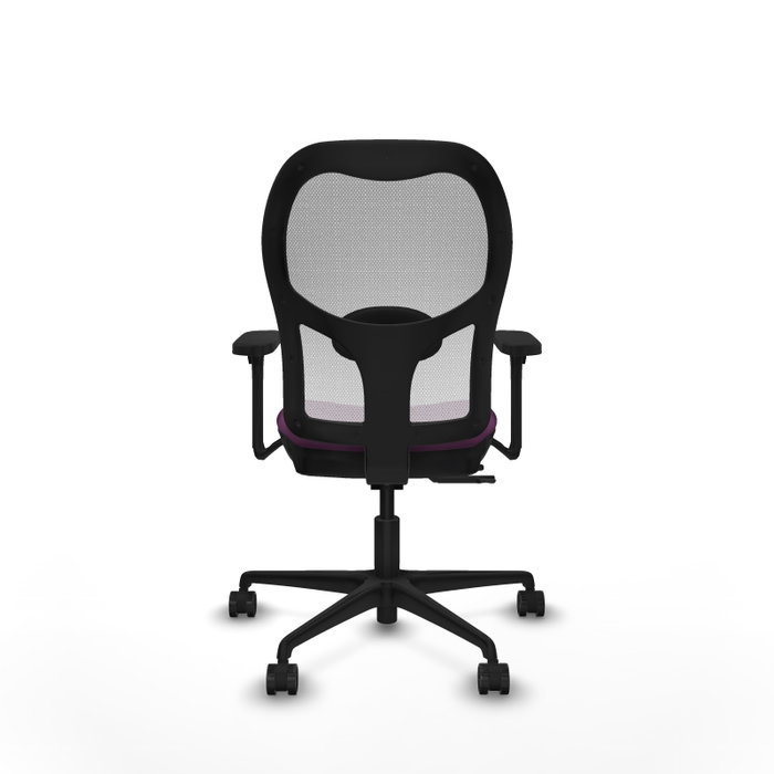 PIQUERAS Y CRESPO Silla de oficina Jorquera con mecanismo Sincro/Traslack Morado y Blanco