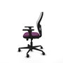 PIQUERAS Y CRESPO Silla de oficina Jorquera con mecanismo Sincro/Traslack Morado y Blanco