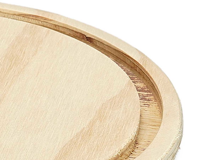 Giftdecor Cúpula de Cristal con Base de Madera, 20 cm de Diámetro x 30 cm de Alto, Transparente/Natural