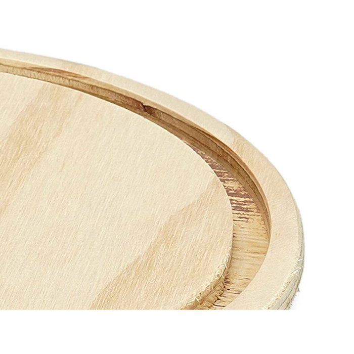 Giftdecor Cúpula de Cristal con Base de Madera, 20 cm Diámetro x 30 cm Alto