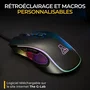 THE G-LAB Kult Thorium THE3760162054903 Ratón Gaming Cableado 12800 DPI Ergonómico 7 Botones Retroiluminación RGB
