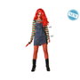 Disfraz de Muñeca Multicolor para Mujer Adulto Halloween Mono y Camiseta Rayada Talla XS-S