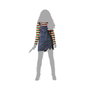 Disfraz de Muñeca Multicolor para Mujer Adulto Halloween Mono y Camiseta Rayada Talla XS-S