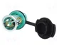 PRO CAR Tomacorriente de encendedor verde 12-24VDC 20A