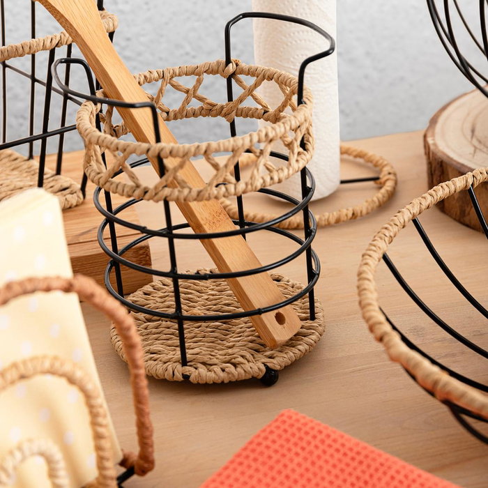 Quid Soporte Cubiertos Trend Negro (12 Unidades)