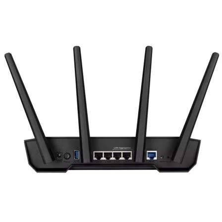 Asus TUF-AX3000 V2 - Router Gaming WiFi 6 Inalámbrico, 3000 Mbps, 2.4 GHz y 5 GHz, 4 Antenas, Puertos Gigabit y 2.5G, AiMesh, AiProtection Pro
