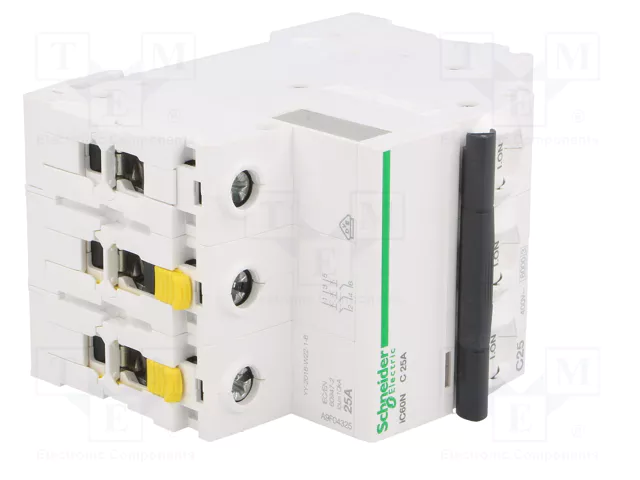 SCHNEIDER ELECTRIC Interruptor magnetotérmico ACTI9 iC60N 25A 3 polos