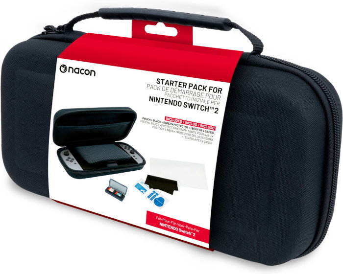 Nacon Starter Pack Negro con Funda, Protector de Pantalla y Caja para 4 Juegos Nacon Starter Pack Negro con Funda, Protector de Pantalla y Caja para 4 Juegos