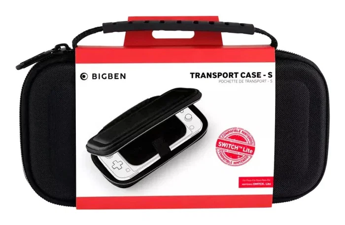 NACON SWITCH2POUCHBLACK Estuche de viaje EVA y Nylon para Nintendo Switch Lite, Negro