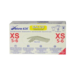Naturex Guantes de Látex Sin Polvo Talla M, 100 Unidades