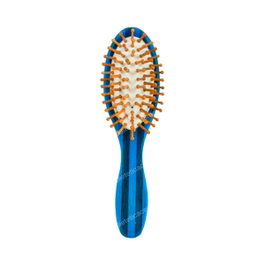 Bifull Cepillo Ovalado Striped Timber Blue para Cabello