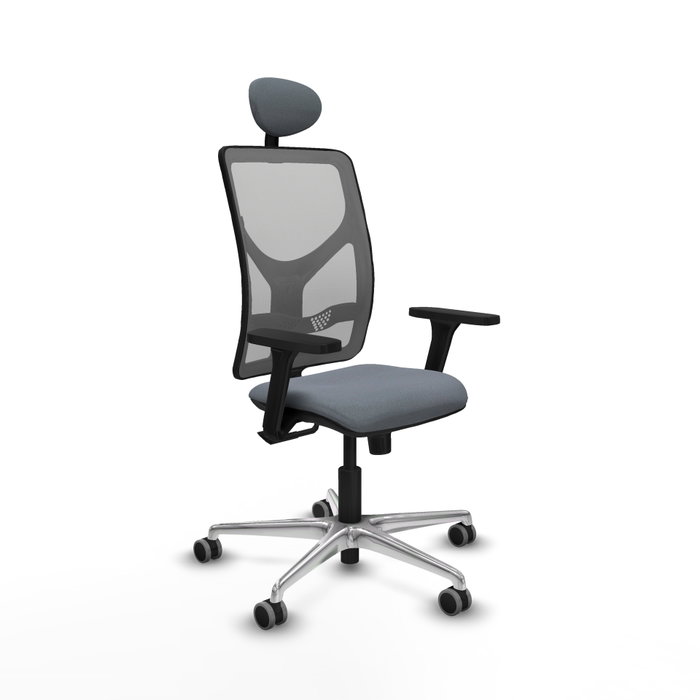 PIQUERAS Y CRESPO Silla de oficina Motilla con mecanismo Sincro, Gris PIQUERAS Y CRESPO Silla de oficina Motilla con mecanismo Sincro, Gris