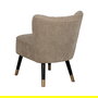 Sillón Beige Tejido-Madera Salón 58 X 70 X 74 cm