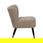 Sillón Beige Tejido-Madera Salón 58 X 70 X 74 cm