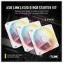 Corsair LX120-R RGB iCUE LINK Ventiladores de Carcasa, Pack de 3, Blanco
