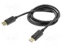 SAVIO Cable DisplayPort 1.2 de 2m Negro