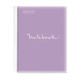 Bloc Miquelrius Emotions Notebook 5 Micro.Tapa Pp A4 120H 90G Cuadric.5X5 Lavanda (Set de 5)