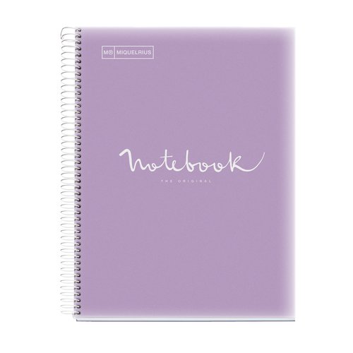 Bloc Miquelrius Emotions Notebook 5 Micro.Tapa Pp A4 120H 90G Cuadric.5X5 Lavanda (Set de 5) Bloc Miquelrius Emotions Notebook 5 Micro.Tapa Pp A4 120H 90G Cuadric.5X5 Lavanda (Set de 5)