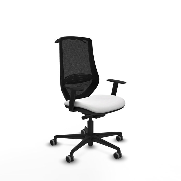 PIQUERAS Y CRESPO Silla de oficina Mardos con mecanismo Sincro/Traslack, Blanco y Negro PIQUERAS Y CRESPO Silla de oficina Mardos con mecanismo Sincro/Traslack, Blanco y Negro