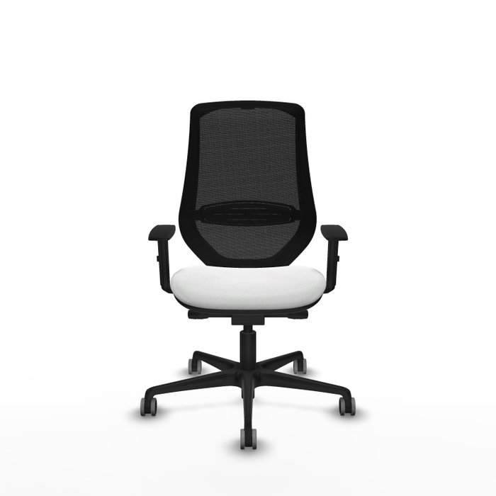 PIQUERAS Y CRESPO Silla de oficina Mardos con mecanismo Sincro/Traslack, Blanco y Negro PIQUERAS Y CRESPO Silla de oficina Mardos con mecanismo Sincro/Traslack, Blanco y Negro
